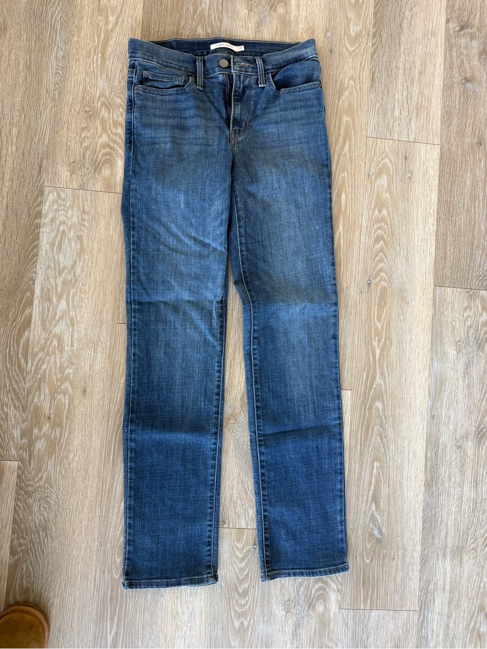 Levi's Women's Dark Blue Straight-Leg Jeans